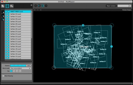 kinect masker madmapper